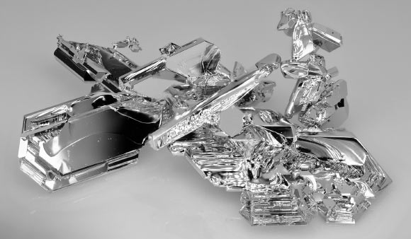 Ruthenium. Image credit: Metalle-W / CC BY-SA 3.0.