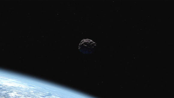 Artist’s concept of a near-Earth asteroid. Image credit: NASA / JPL-Caltech.
