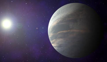 An artist’s impression of an Earth-sized exoplanet orbiting an M-dwarf star. Image credit: Sci-News.com.