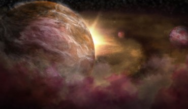 An artist’s impression of protoplanets forming around a young star. Image credit: NRAO / AUI / NSF / S. Dagnello.