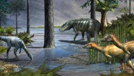 An artist’s impression of an ancient ecosystem. Image credit: Davide Bonadonna.
