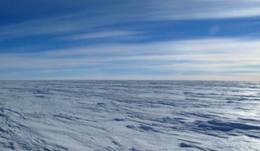 The East Antarctic Plateau is a windswept desolate expanse the size off Australia with few bases or instruments. Image credit: Ted Scambos, National Snow and Ice Data Center / University of Colorado Boulder.