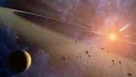 This artist’s concept shows a young planetary system. Image credit: NASA / JPL-Caltech.