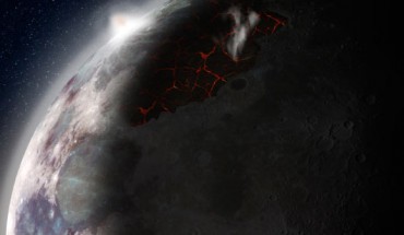 Early Moon. Image credit: NASA.