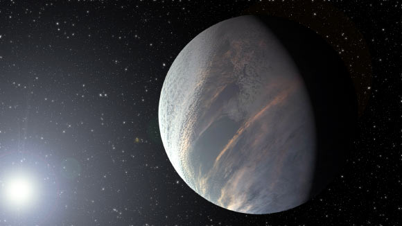 An artist’s impression of a potentially habitable exoplanet. Image credit: Sci-News.com.
