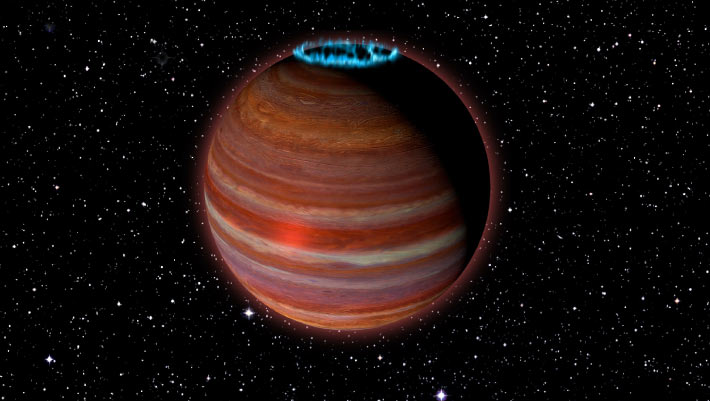 Free-Floating Exoplanet Has Extremely Strong Magnetic Field
