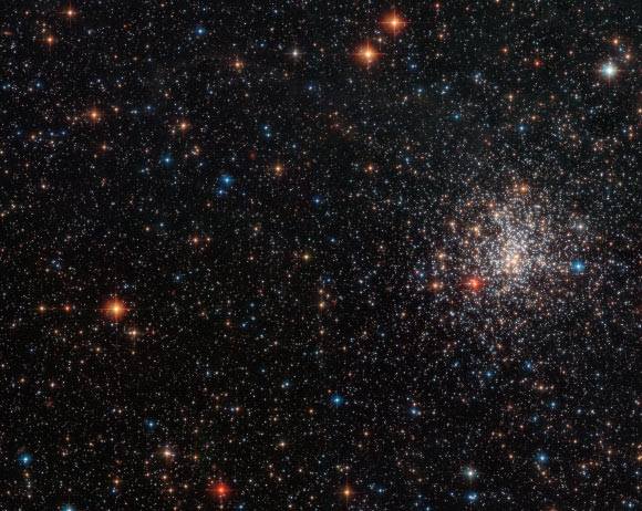 This Hubble/ACS image shows NGC 2108, a globular cluster located in the constellation Dorado, about 164,000 light-years away. Image credit: NASA / ESA / Hubble.