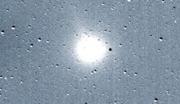 This TESS image shows the comet C/2018 N1. Image credit: Massachusetts Institute of Technology / NASA’s Goddard Space Flight Center.