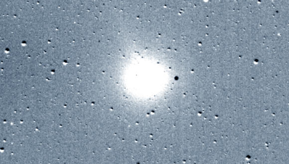 This TESS image shows the comet C/2018 N1. Image credit: Massachusetts Institute of Technology / NASA’s Goddard Space Flight Center.