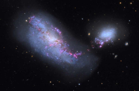 This image shows low-mass galaxies NGC 4485 and NGC 4490. Image credit: Adam Block / Mount Lemmon SkyCenter / University of Arizona.