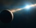 This artist’s impression shows how the gas giant exoplanet inside the disc of Beta Pictoris may look. Image credit: L. Calçada / ESO.