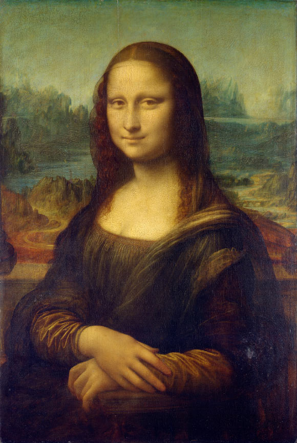 The Mona Lisa, by Leonardo da Vinci.