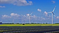 Wind and solar farms are known to have local effects on heat, humidity and other factors that may be beneficial to the regions in which they are situated. Image credit: Erich Westendarp.