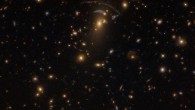 This image, taken by Hubble’s Wide Field Camera 3 (WFC3), shows the massive galaxy cluster SDSS J1138+2754. Image credit: NASA / ESA / Hubble / Judy Schmidt, www.geckzilla.com.