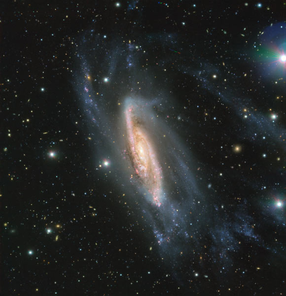 This VLT/FORS2 image shows the spiral galaxy NGC 3981. Image credit: ESO.