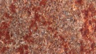 Image of the Blombos Cave silcrete flake displaying the drawn lines that form a cross-hatched pattern. Image credit: C. Foster.