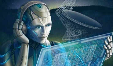 Zhang et al used artificial intelligence to search through radio signals recorded from FRB 121102. Image credit: Breakthrough Listen Initiative.