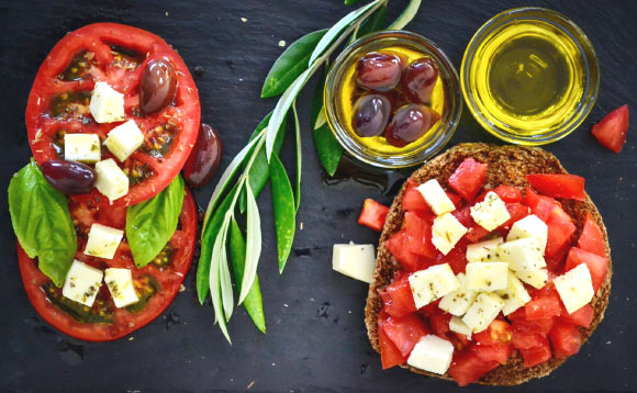 Following a Mediterranean diet may reduce stroke risk in women over 40 but not in men. Image credit: Dana Tentis.