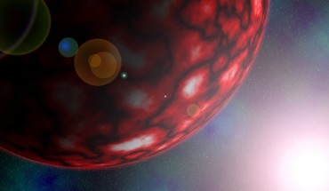 An artist’s impression of the super-Earth HD 39091c. Image credit: Sci-News.com.