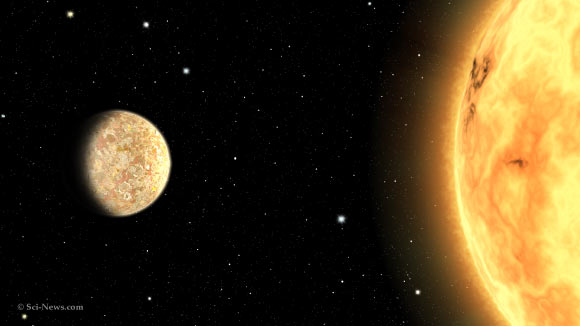 An artist’s impression of the super-Earth K2-265b. Image credit: Sci-News.com.