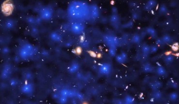 The exquisite sensitivity of the MUSE spectrograph on ESO’s Very Large Telescope allowed for direct observations of dim clouds of hydrogen glowing with Lyman-alpha emission in the early Universe. Image credit: NASA / ESA / Hubble / ESO / Lutz Wisotzki et al.