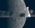 An artist’s impression of the ESA/JAXA BepiColombo spacecraft in cruise configuration, with Mercury in the background. On its 7.2 year journey to the innermost planet, BepiColombo will fly by Earth once, Venus twice and Mercury six times before entering into orbit. The MTM module is shown with ion thrusters firing, and with its solar wings extended, spanning about 100 feet (30 m) from tip-to-tip. The 24.6-foot (7.5 m) long solar array of the MPO orbiter in the middle is seen extending to the top. The Mio orbiter is hidden inside the sunshield in this orientation. Image credit: ESA / ATG Medialab / NASA / JPL.