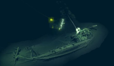 The world’s oldest intact shipwreck discovered in the Black Sea. Image credit: Black Sea MAP / EEF Expeditions.
