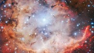 This vivid picture of NGC 2467 was captured with the FORS2 instrument on ESO’s Very Large Telescope. Image credit: ESO.