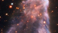 IC 63 is classified as both a reflection nebula (as it is reflecting the light of a nearby star) and as an emission nebula (as it releases hydrogen-alpha radiation); both effects are caused by the gigantic star Gamma Cassiopeiae; the radiation of this star is also slowly causing the nebula to dissipate. Image credit: NASA / ESA / Hubble.