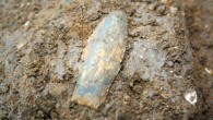 A 15,000-year-old stemmed point at the Debra L. Friedkin site, Texas. Image credit: Waters et al, doi: 10.1126/sciadv.aat4505.