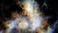 A radio image of hydrogen gas in the Small Magellanic Cloud as observed by CSIRO’s ASKAP radio telescope. Image credit: Naomi McClure-Griffiths et al / CSIRO’s ASKAP Telescope.
