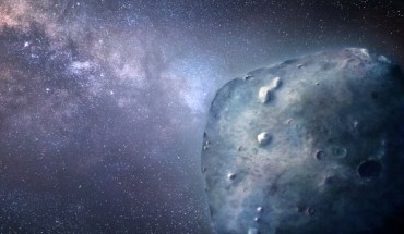 An artist’s illustration of what the near-Earth asteroid Phaethon might look like up close. Image credit: Heather Roper.