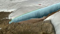 This is a photo illustration of the airplane during the survey, radar waves and the actual radar image. Image credit: NASA.