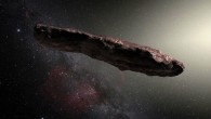 An artist’s impression of ‘Oumuamua. Image credit: M. Kornmesser / ESO.
