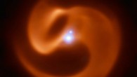 The VISIR instrument on ESO’s Very Large Telescope captured this stunning image of the 2XMM J160050.7-514245 system. Image credit: ESO / Callingham et al.
