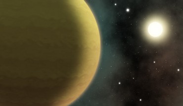 An artist’s impression of the hot-Jupiter HD 2685b. Image credit: Sci-News.com.