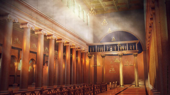The new research beneath the Archbasilica of St John Lateran has revealed the appearance of world’s first cathedral and the remarkable transformations that preceded its construction. Image credit: Lateran Project.