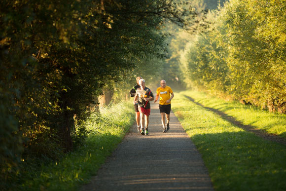 Exercising on a regular basis over a lifetime may help keep the body decades younger. Image credit: Michael de Groot.