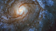 This Hubble image shows the grand design spiral galaxy Messier 100. Image credit: NASA / ESA / Hubble.