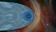 This illustration shows the position of NASA’s Voyager 1 and Voyager 2 probes, outside of the heliosphere, a protective bubble created by the Sun that extends well past the orbit of Pluto. Image credit: NASA / JPL-Caltech.