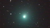 This 120 second image of comet 46P/Wirtanen was taken December 2, 2018 by an iTelescope 50 mm refractor located at an observatory near Mayhill, New Mexico. The streak below the comet was produced by a rocket body (upper stage) passing through the telescope’s field of view during the exposure. Specifically, the upper stage is the one that placed the Indonesian Garuda 1 communications satellite into geostationary orbit back in February of 2000. At the time of this image, the Garuda 1 upper stage was 15,880 miles (25,556 km) from the observatory; 46P/Wirtanen was 10.3 million miles (16.6 million km) distant. Image credit: NASA.