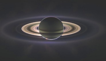 With Saturn hanging in the blackness and sheltering NASA’ Cassini spacecraft from the Sun’s blinding glare, the probe viewed Saturn’s rings as never before, revealing previously unknown faint rings and even glimpsing its home world. Image credit: NASA / JPL / Space Science Institute.