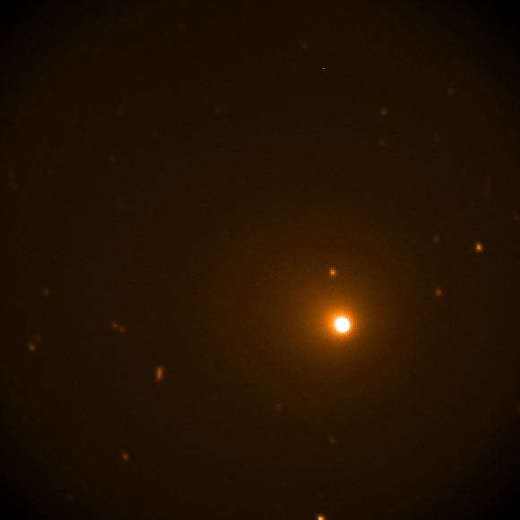 SOFIA took this image of comet 46P/Wirtanen on December 16/17, 2018. Image credit: NASA / SOFIA.