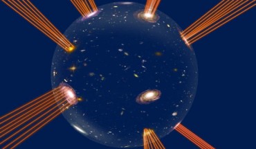 Banerjee et al propose a new model with dark energy and our Universe riding on an expanding bubble in an extra dimension. Image credit: Suvendu Giri.