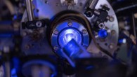 Langin et al created the world’s first laser-cooled neutral plasma. Image credit: Brandon Martin / Rice University.