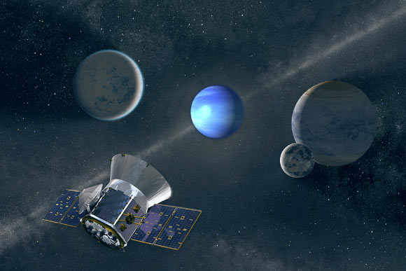TESS discovered three small exoplanets around nearby stars. Image credit: NASA’s Goddard Space Flight Center / MIT News.