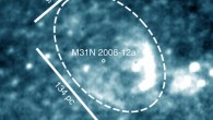 The Steward 2.3-m Bok Telescope image of M31N 2008-12a and its surrounding super-remnant. Image credit: Darnley et al, doi: 10.1038/s41586-018-0825-4.
