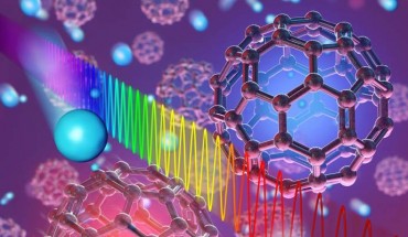 Changala et al used frequency combs, or ‘rulers of light,’ to observe individual quantum energy transitions in buckminsterfullerene. Image credit: Steven Burrows / JILA.