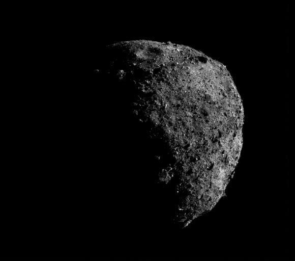 This image of Bennu was captured on January 17, 2019. Image credit: NASA / Goddard / University of Arizona / Lockheed Martin.