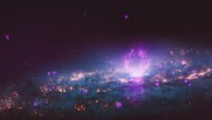 The superbubbles in NGC 3079 are defined by X-ray, optical and radio emission. Image credit: X-rays - NASA / CXC / University of Michigan / Li et al; optical - NASA / STScI.